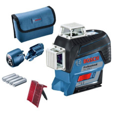 Лінійний лазерний нівелір Bosch Professional GLL 3-80 C з мішенню, чохлом (0601063R00)