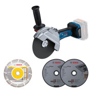 Кутова шліфувальна машина акумуляторна GWS 18V-180 P BOSCH (06019H6L01)