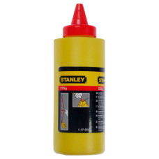 Порошок крейдяниї STANLEY, червоний, для зовнішніх будівельних робіт, не змивається, вага 225 г. (1-47-804)