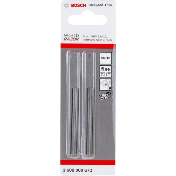 Ніж для рубанків Bosch 82 мм, 2 шт (2607000096)