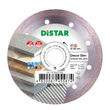 Круг алмазний відрізний 1A1R 125х1.2/1.0х8х22.23 Decor Slim  (11115427010)