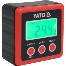 Кутомір електронний YATO; діапазон 4х 0-90° з живленням від 2 батарейок 1,5 В тип ААА (YT-71000)