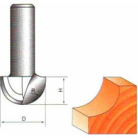 Фреза ГЛОБУС 1005 d6 D8 пазова галтельна (1005-d6-D8-G)