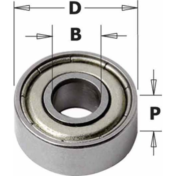 791.035.00 Підшипник D=6,35 d=3,2 T=3,2 (791.035.00)