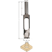 Свердло для пробок d=16 D=28 S=13 Z=4 L=140 SP RH (529.160.31)