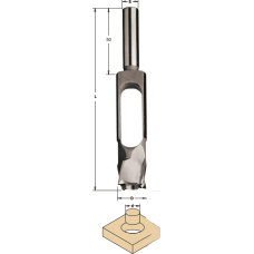 Свердло для пробок d=30 D=42 S=13 Z=5 L=140 RH (529.300.31)