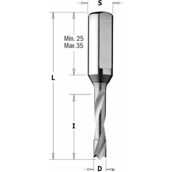 Свердло NP HWM D=3x9 L=57,5 S=10x35 RH XTREME (310.530.21)
