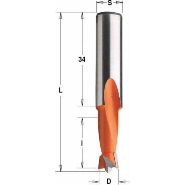 Свердло NP HW D=10 I=18 L=57,5 S=10x34 RH (361.100.11)