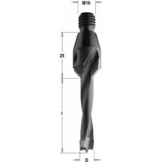 Свердло NP гвинт. хвост. GZ HW D=10 I=20 LB=45 S=M10/30o LH (332.100.12)