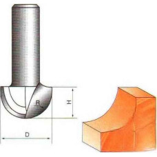 Фреза ГЛОБУС 1005 d6 D6 пазова галтельна (1005-d6-D6-G)