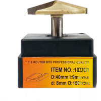 Фреза ГЛОБУС 1004 150ºD40 пазова v-образна (1004-150º-D40-G)