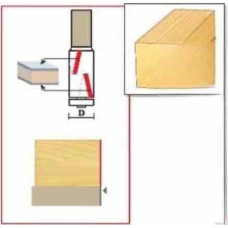 Фреза ГЛОБУС 1020 Z2x2 d12 19X60 кромочна пряма (1020-Z2X2-d12-19X60-G)