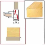 Фреза ГЛОБУС 1020 Z2x2 d12 19X50 кромочна пряма (1020-Z2X2-d12-19X50-G)