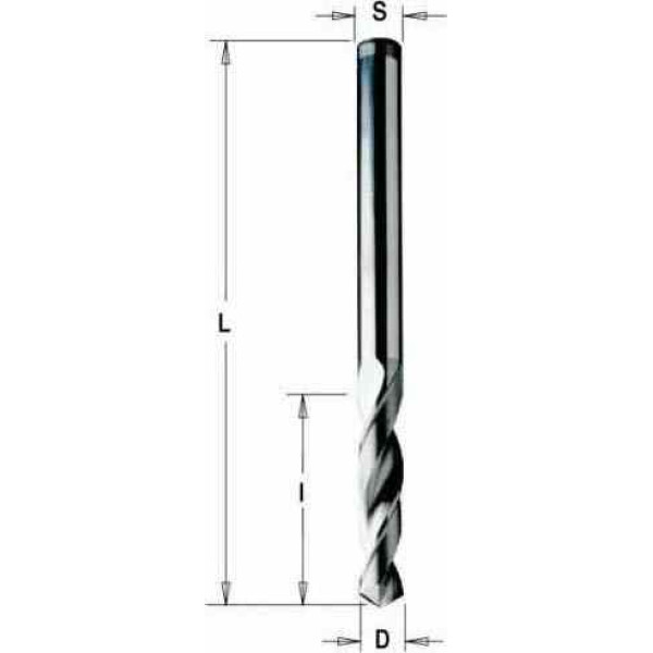 Свердло HWM D=S=2,5 I=27 L=55 RH (363.025.11)