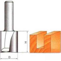 Фреза ГЛОБУС 1007 L55 D6 X20 пазова пряма (1007-L55-D6X20-G)