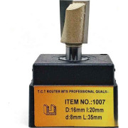 Фреза ГЛОБУС 1007 L55 D16X20 пазова пряма (1007-L55-D16X20-G)