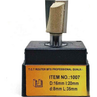 Фреза ГЛОБУС 1007 L55 D16X20 пазова пряма (1007-L55-D16X20-G)