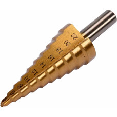 Свердло конусне по металу YATO HSS 4241 d=4-22мм, I=75мм (YT-44741)