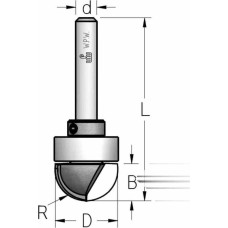 Фреза HM D=18 I=25 L=60 S=M12x1 Z=2+1 (170.180.11)