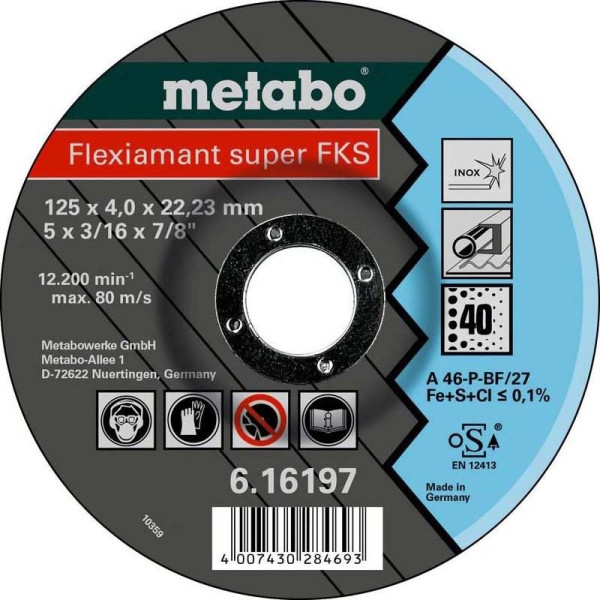 Диск зач.Flexiamant S125x4,0x22 Inox (616198000)