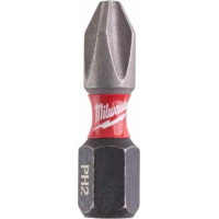 Біта SHOCKWAVE MILWAUKEE, PH2, 25мм, (1шт) (4932430853)
