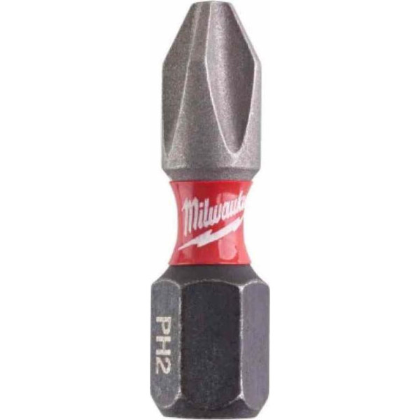 Біта SHOCKWAVE MILWAUKEE, PH2, 25мм, (1шт) (4932430853)
