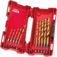 Набір свердл по металу RedHEX HSS-G TiN MILWAUKEE, (10шт) (48894759)