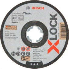 Круг відрізний Bosch X-Lock Standard for Inox, 125х1х22,23 мм (2608619262)
