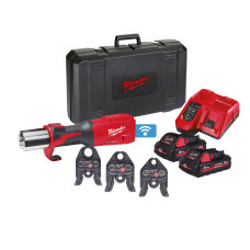 Обжимник гідравлічний акумуляторний для труб MILWAUKEE, M18 ONEBLHPT-302C TH-SET (+ЗП,2ак.Х3Аг,TH-кл.,кейс) (4933478307)
