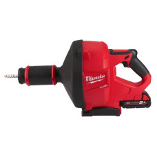 Машина прочистна акумуляторна MILWAUKEE, M18 FDCPF10-201C, трос 10м (+зар.пр.,1акум.Х2Аг, відро) (4933459685)