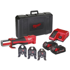 Обжимник гідравлічний акумуляторний для труб MILWAUKEE, M18 BLHPT-202C V-SET (+ЗП,2ак.Х2Аг,V-кліщі,кейс) (4933451134)