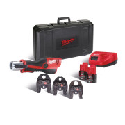 Обжимник гідравлічний акумуляторний для труб MILWAUKEE, M12 HPT-202C M-SET (+зар.пр.,2ак.Х2Аг,M-кліщі,кейс) (4933443095)