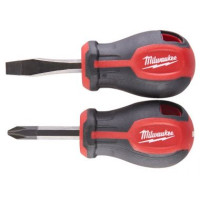 Набір викруток магнітних коротких MILWAUKEE з тригранною рукояткою (2шт.) (4932471810)