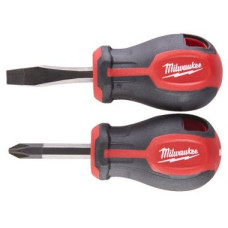 Набір викруток магнітних коротких MILWAUKEE з тригранною рукояткою (2шт.) (4932471810)