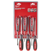 Набір викруток магнітних MILWAUKEE з тригранною рукояткою (PZ1/PZ2/SL3/SL4/SL5.5/SL6.5) (6шт) (4932471806)