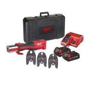 Обжимник гідравлічний акумуляторний для труб MILWAUKEE, M18 BLHPT-202C U-SET (+ЗП,2ак.Х2Аг,U-кліщі,кейс) (4933451136)
