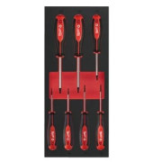 Ложемент з викрутками MILWAUKEE з тригранною рукояткою, SL (7шт) (45х175,8х417мм) для візків (4932492395)