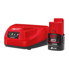 Акумулятор Li-Ion MILWAUKEE, M12 NRG-201 (+ заряд.пристрій, 1 акум.Х 2Аг) (4933451900)