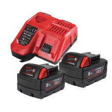 Акумулятори Li-Ion M18 NRGCR-502 (В5 2шт, з/у M12-18FC) MILWAUKEE 4932479831 (4932479831)