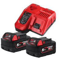 Аккумулятор Li-Ion M18 NRG-502С (В5 2шт; з/у M12-18FC) MILWAUKEE (4933471980)