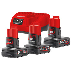 Акумулятор Li-Ion Енергокомплект M12 NRG-603 (3x 6,0 Ач) MILWAUKEE (4933459208)