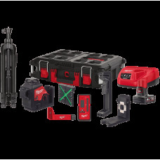 Нівелір лазерний 3D акумуляторний MILWAUKEE, M12 3PLKIT-401P (+зар. прист.,1акум.Х4Аг, кейс PACKOUT) (4933478960)