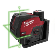Нівелір лазерний лінійно-точковий акумуляторний MILWAUKEE M12 CLLP-301C (зелений промінь) (4933478100)
