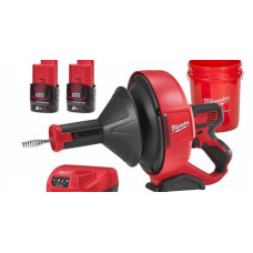 Машина прочищувальна MILWAUKEE M12 BDC6-202C 4933451635 (+ заряд.пристрій, 2 акум., ємність для зберігання) (4933451635)