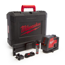 Нівелір лазерний лінійний акумуляторний MILWAUKEE, L4 CLL-301C (+micro-USB,1акум.Х3Аг,кейс) (4933478098)