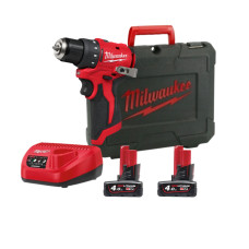 Шурупокрут акумуляторний M12 BLDDRC‑0 MILWAUKEE (4933499688)