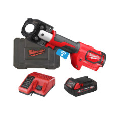 Обжимник гідравлійчний акумуляторний для кабелів MILWAUKEE, M18 HCCT-201CFORCE LOGIC™ 53 кН (+ заряд.пристрій, 1 акум., HD кейс) (4933451194)