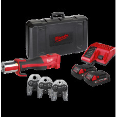 Обжимник гідравлічний акумуляторний для труб MILWAUKEE, M18 BLHPT-202C GEBERIT (+ЗП,2акум.Х2Аг,кліщі,кейс) (4933480903)