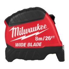 Рулетка WIDE BLADE MILWAUKEE (Gen2), (полотно 35мм), 8м/26фт (4932499206)