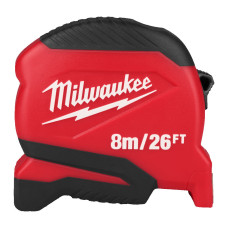 Рулетка Pro Compact MILWAUKEE (Gen 2), 8м/26фт, (25мм) (4932498781)